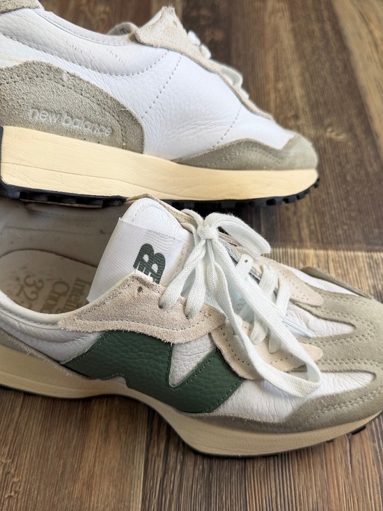 New Balance Shoes - New Balance 327 Intelligent Choice Green White Sneakers Size 8